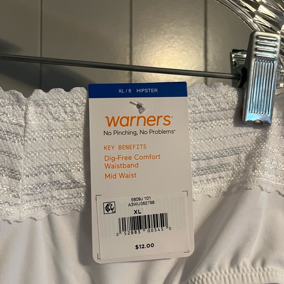 Warners white lace hipster panties new with tags - Picture 2 of 3